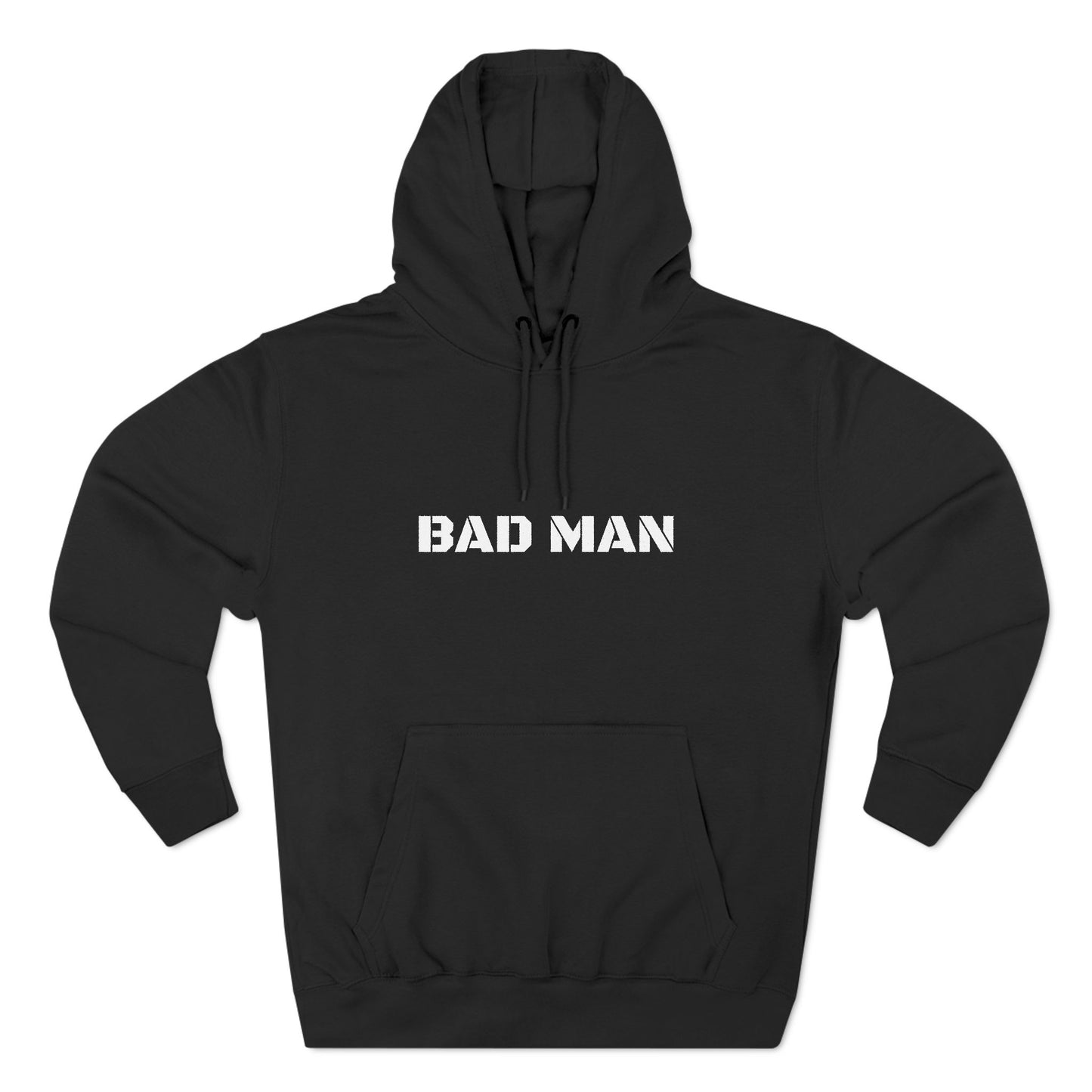 BAD MAN Three-Panel Fleece Hoodie