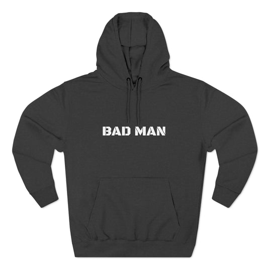 BAD MAN Three-Panel Fleece Hoodie