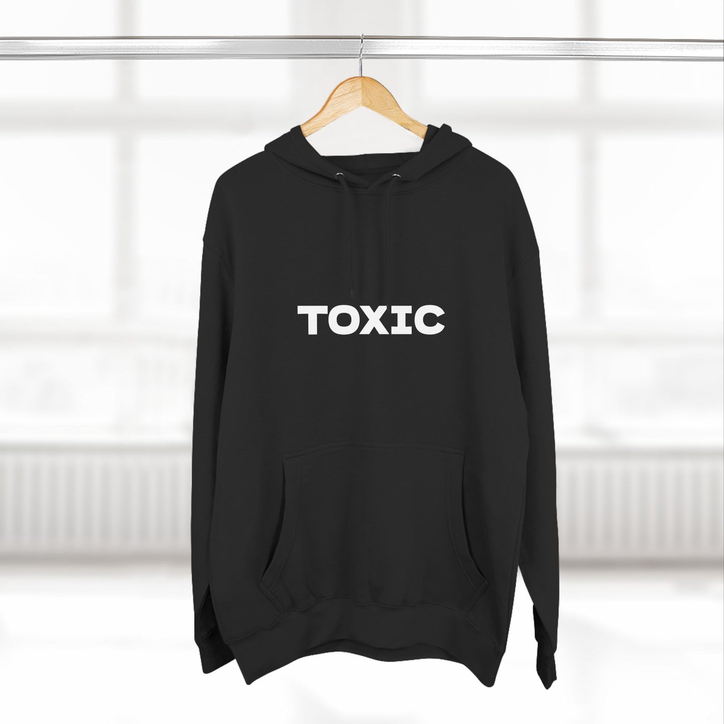 Three-Panel Fleece Hoodie - TOXIC Vibes