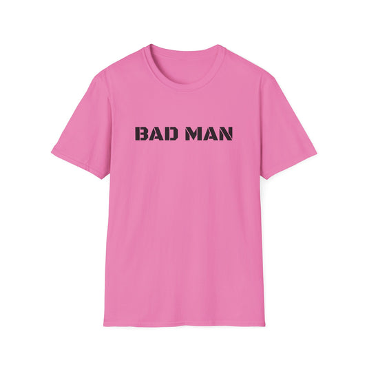 Unisex Softstyle T-Shirt - 'Bad Man' Graphic Tee for Casual Wear